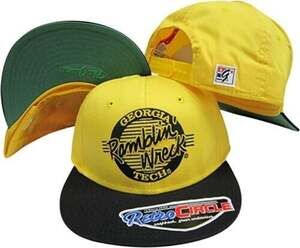The Game Vintage Circle Georgia Tech Yellow Jackets Snapback Hat / Cap